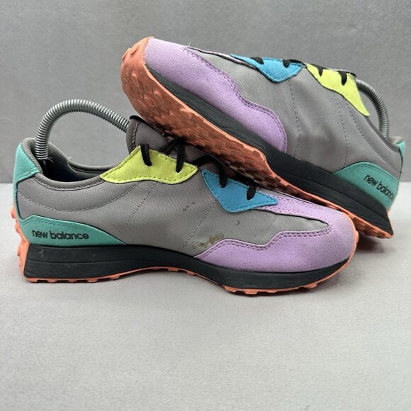 Womens 8.5 / Mens 7 New Balance 327 Shoes Dark Violet Glow Athletic Sneakers - Picture 5 of 9